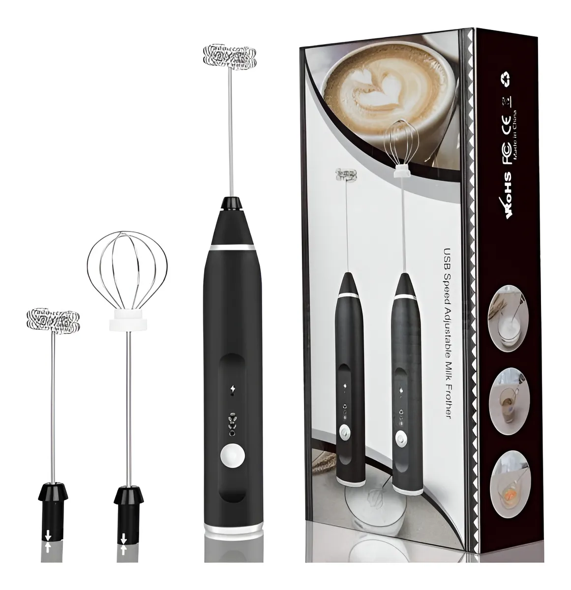 Mezclador Electrico Batidor Espumador 2